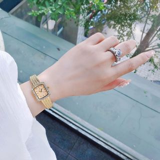 ĐỒNG HỒ NỮ CH.ÍNH HÃN.G FUNMEI F2144 MẶT VUÔNG MINI DÂY LƯỚI THÉP ĐI KÈM TEM KÍCH HOẠT ĐIỆN TỬ BẢO HÀNH 1