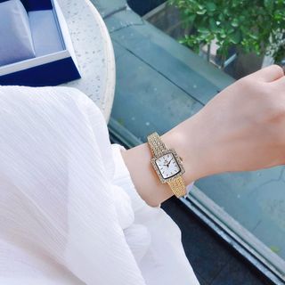 ĐỒNG HỒ NỮ CH.ÍNH HÃN.G FUNMEI F2144 MẶT VUÔNG MINI DÂY LƯỚI THÉP ĐI KÈM TEM KÍCH HOẠT ĐIỆN TỬ BẢO HÀNH 1