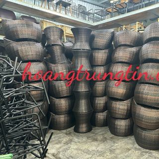 Ghế trứng mây tròn nhựa giả mây cao cấp giá rẻ ghế mây tròn