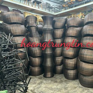 Ghế trứng mây tròn nhựa giả mây cao cấp giá rẻ ghế mây tròn