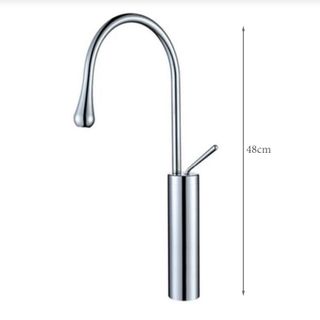 Vòi lavabo cổ ngỗng nóng lạnh thiết kế sang trọng, nhiều màu sắc như trắng hoặc đen để chọn lựa