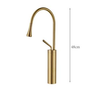 Vòi lavabo cổ ngỗng nóng lạnh thiết kế sang trọng, nhiều màu sắc như trắng hoặc đen để chọn lựa