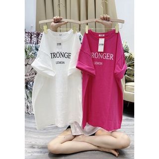 Áo Thun 3158 In Chữ STRONGER Form Rộng Unisex Chất Cotton Khô Loại 1, Thoáng Mát, Thấm Hút Mồ Hôi - GUNN giá sỉ