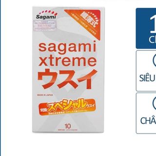Bao cao su siêu mỏng Sagami Xtreme Superthin (hộp 10 chiếc)