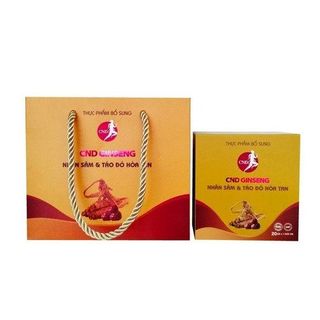 NHÂN SÂM VÀ TÁO ĐỎ HÒA TAN
