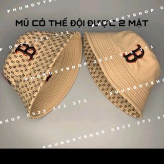 MŨ BUCKET 2 MẶT UNISEX NAM NỮ TẶNG KÈM VÒNG TAY MAY MẮN