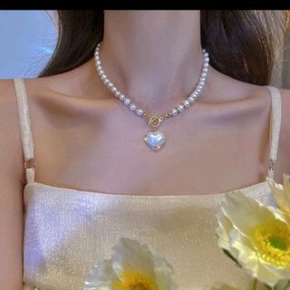 VÒNG CỔ PHA LÊ NGỌC TRAI NHÂN TẠO YVY35_ TRIỆU VY STORE
