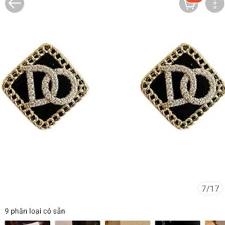 BÔNG TAI THỜI TRANG MẠ BẠC 925 ĐÍNH KIM CƯƠNG NHÂN TẠO YVY32- TRIỆU VY STORE