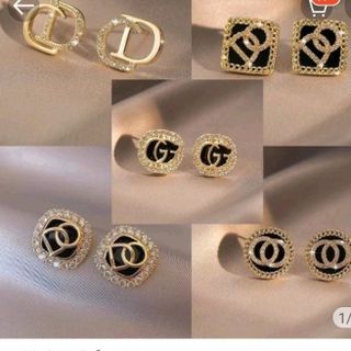 BÔNG TAI THỜI TRANG MẠ BẠC 925 ĐÍNH KIM CƯƠNG NHÂN TẠO YVY32- TRIỆU VY STORE