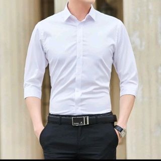 SƠ MI TRẮNG SLIMFIT CHẤT LỤA CAO CẤP YVY021_ TRIỆU VY STORE