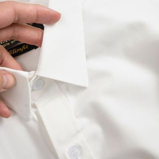 SƠ MI TRẮNG SLIMFIT CHẤT LỤA CAO CẤP YVY021_ TRIỆU VY STORE