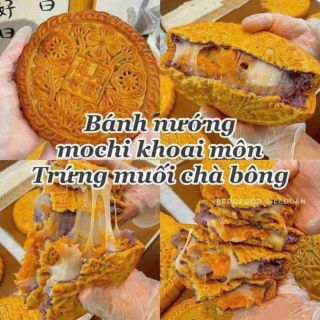 BÁNH TRUNG THU MOCHI TRỨNG MUỐI CHÀ BÔNG 500GR