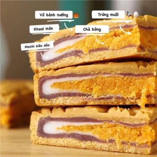 BÁNH TRUNG THU MOCHI TRỨNG MUỐI CHÀ BÔNG 500GR