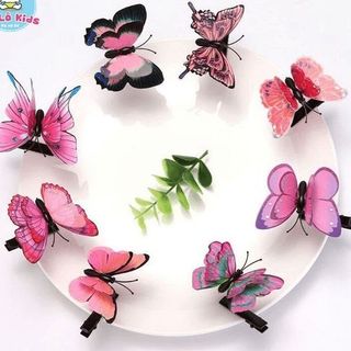 COM BO KẸP TÓC CÔNG CHÚA NÀNG THƠ CÁNH BƯỚM XINH ĐẸP YVY011- TRIỆU VY STORE