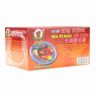 Bột Gia Vị Bò Kho Kim Hưng gói 25g Hộp ( 20 gói x 25g ) Thùng 20 hộp giá sỉ