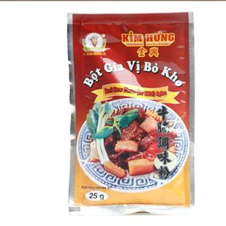 Bột Gia Vị Bò Kho Kim Hưng gói 25g Hộp ( 20 gói x 25g ) Thùng 20 hộp