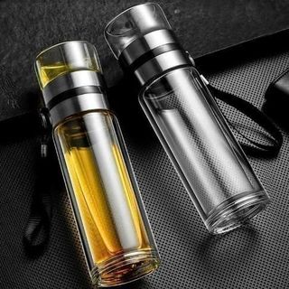 BÌNH THỦY TINH LỌC TRÀ 2 LỚP 450ML