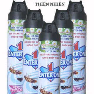 Xịt côn trùng Enter One 600ml ,xịt được trong nhà và ngoài trời ,xịt kiến ,muỗi ,dán ,ruồi