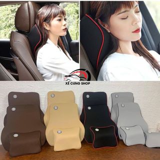Gối tựa đầu xe hơi,ô tô chất liệu cao su non cao cấp