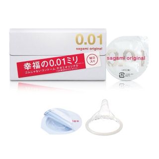 Bao cao su cực siêu mỏng Sagami 0.01 - Hộp 5 Cái