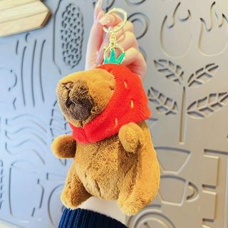 MÓC KHÓA THÚ BÔNG CAPYBARA RÙA. DÂU TÂY