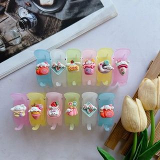 LỐ 12 KẸP CÀNG CUA 3R BẦU MÀU PASTEL ĐÍNH CHARM- NGẪU NHIÊN giá sỉ