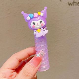 CHUN BUỘC TÓC LÒ XO DÀI ĐÍNH HOA CHO BÉ