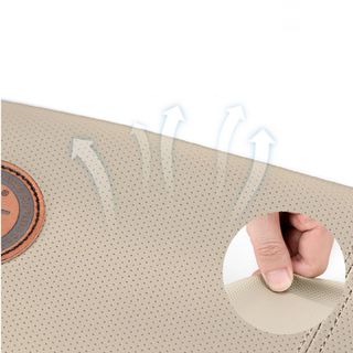 Gối tựa đầu và lưng ô tô cao su non đúc nguyên khối,bọc da