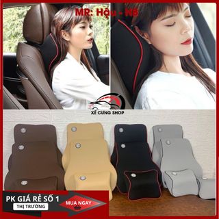 Gối tựa đầu xe hơi,ô tô chất liệu cao su non cao cấp