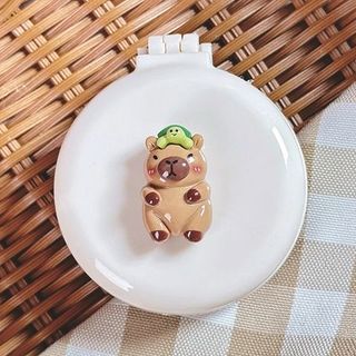 LƯỢC KÈM GƯƠNG GẤP GỌN CAPYBARA CHARM NHỎ MS1057