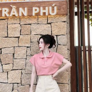 sét 2 món Free size dưới 55kg Chất liệu áo thun váy kaki có lót