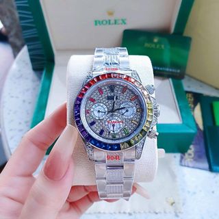 ĐỒNG HỒ NAM SIÊU CẤP RÔ LE MÁY CƠ NẠM ĐÁ FULL SIÊU SANG 6