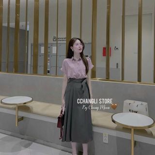 set bộ áo đủi váy tuyết mưa ,Free size dưới 55kg.