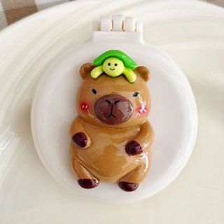 LƯỢC KÈM GƯƠNG GẤP GỌN CAPYBARA CHARM ĐẠI MS1058