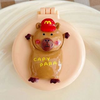 LƯỢC KÈM GƯƠNG GẤP GỌN CAPYBARA CHARM ĐẠI MS1058
