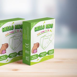 Khẩu Trang Trẻ Em 3D Hello Kids Nhiều Họa Tiết Đáng Yêu (H/10cái) - Y Tế Thành Phát