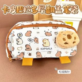 HỘP ĐỰNG BÚT 3 NGĂN CAPYBARA