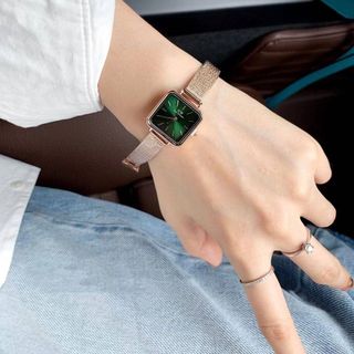 ĐỒNG HỒ NỮ THỜI TRANG D.W DÂY LƯỚI VUÔNG MINI 4