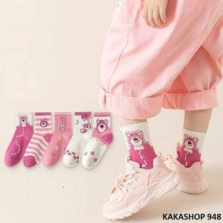 LỐ 10 ĐÔI TẤT LOTSO BÉ GÁI 1-12 TUỔI MS948