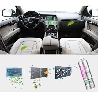 Xịt Bọt Flamingo F002 Vệ Sinh Khử Mùi Hôi Điều Hòa Ô Tô