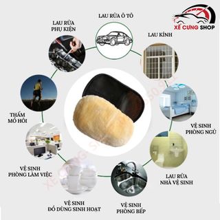 Găng tay rửa xe lông cừu mềm mịn - găng tay rửa xe cao cấp