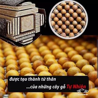Lót Ghế Ô Tô Hạt Gỗ Thông Họa Tiết Cao Cấp