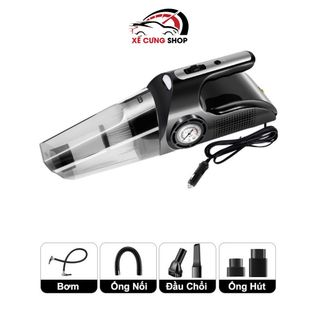 Máy Hút Bụi Kèm Chức Năng Bơm Lốp Bánh Xe, Cầm Tay Nhỏ Gọn, Thông Minh