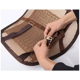 Miếng Tựa Lưng Ghế Hạt Gỗ Cho Ghế ô tô Và Văn Phòng