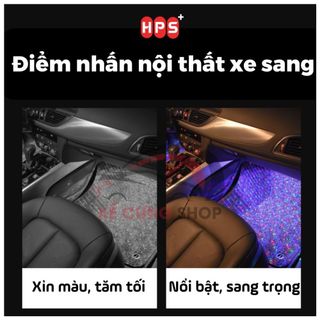 Đèn Led Gầm Ghế Ô Tô chiếu sao cắm cổng USB -Led Gầm 3 Bóng