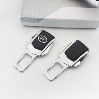 Chốt Dây An Toàn Ô Tô Bọc Da Loại Xịn Có Logo Hãng Xe