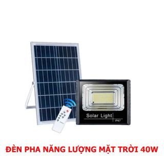 Đèn Pha Năng Lượng Mặt Trời Siêu Sáng 40W Chống Nước Kháng Bụi - Bảo Hành 3 Năm