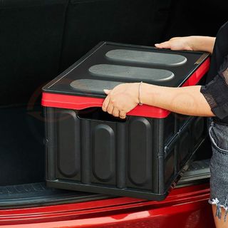 Thùng nhựa đựng đồ cho cốp xe ô tô có thể gấp gọn có chốt gài | 30L + 55L + túi chống nước