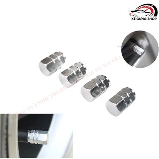 Bộ 4 ốc chụp đầu van ô tô xe máy cao cấp