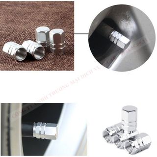Bộ 4 ốc chụp đầu van ô tô xe máy cao cấp